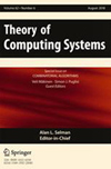 THEORY OF COMPUTING SYSTEMS杂志封面